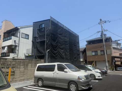 大阪市 I様邸 壁塗装用足場工事