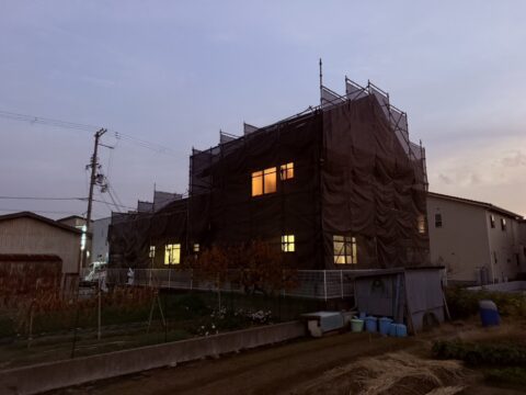 姫路市 K医院様 屋根工事用足場